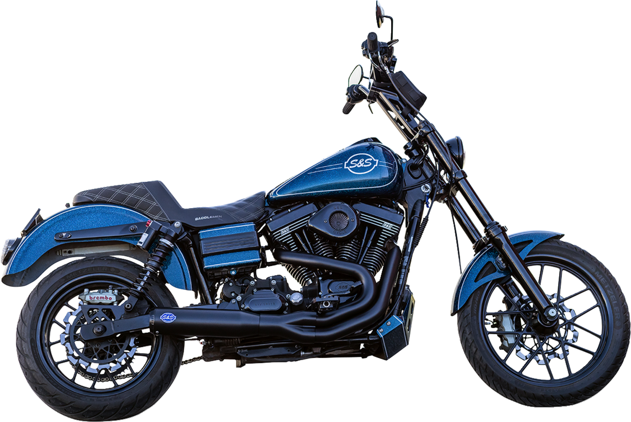 S&S CYCLE 2-into-1 Qualifier Exhaust System - Guardian Black 550-1098 — image 3