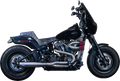 S&S CYCLE 2-into-1 Superstreet Exhaust System - Brushed Stainless Steel 550-1099 — image 1