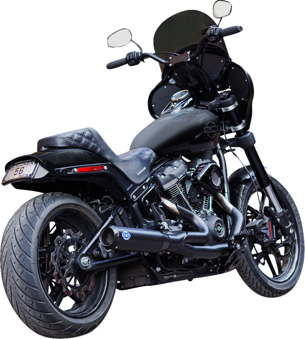 S&S CYCLE 2-into-1 Qualifier Exhaust System - Race Only - Guardian Black 550-1106 — image 2