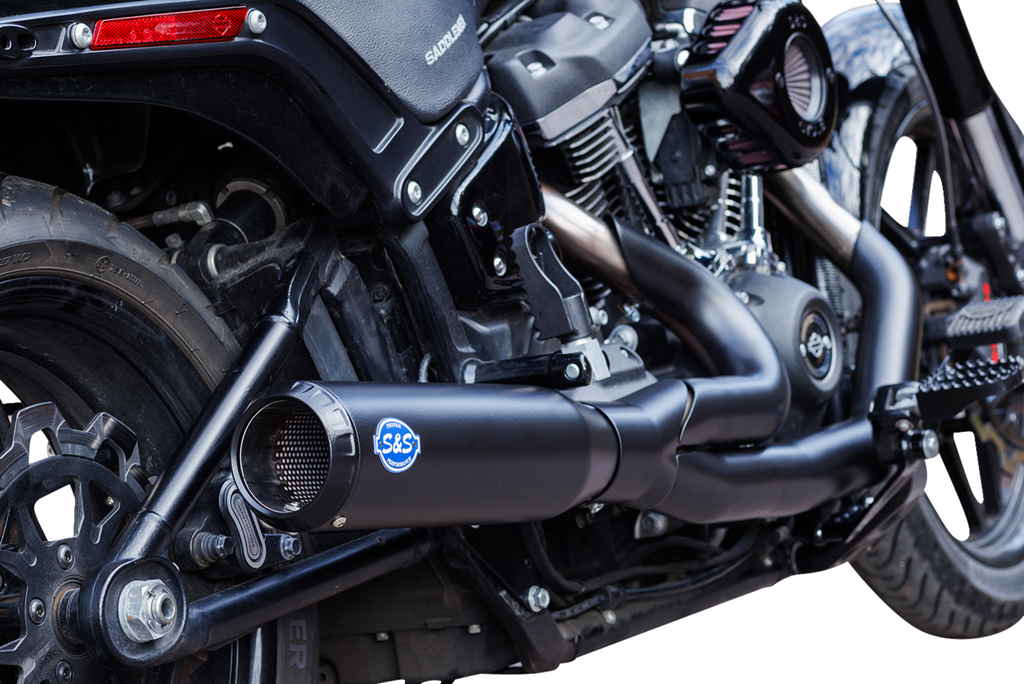 S&S CYCLE 2-into-1 Qualifier Exhaust System - Race Only - Guardian Black 550-1106 — image 3