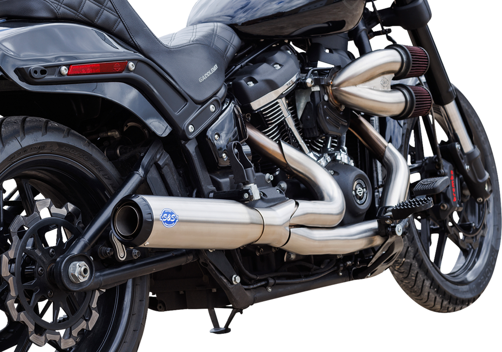 S&S CYCLE 2-into-1 Qualifier Exhaust System - Race Only - Guardian Black 550-1106 — image 4