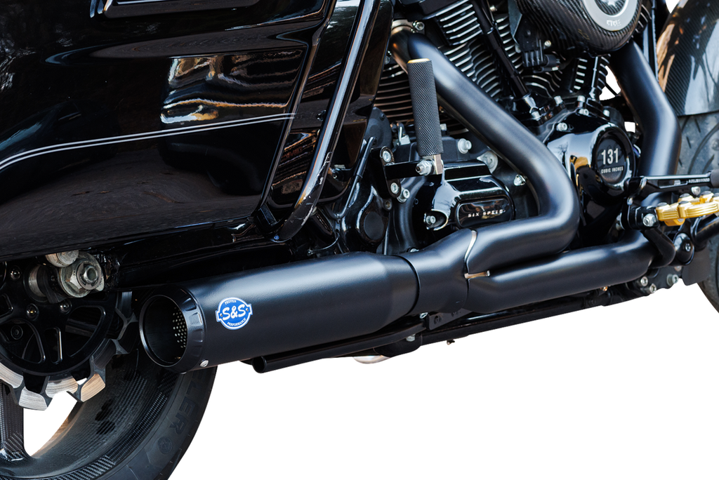 S&S CYCLE 2-into-1 Qualifier Exhaust System - Race Only - Guardian Black 550-1109 — image 3