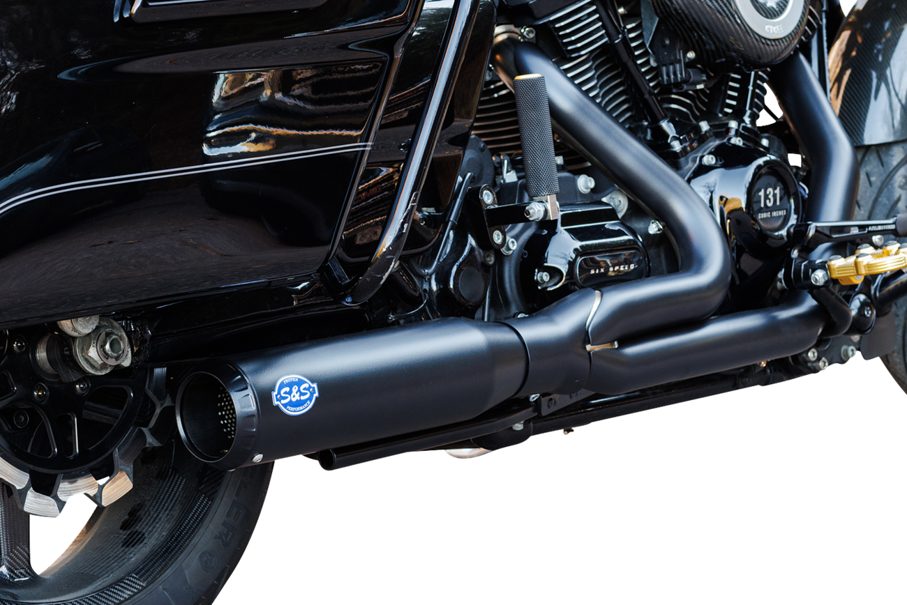 S&S CYCLE 2-into-1 Qualifier Exhaust System - Race Only - Guardian Black 550-1109 — image 3