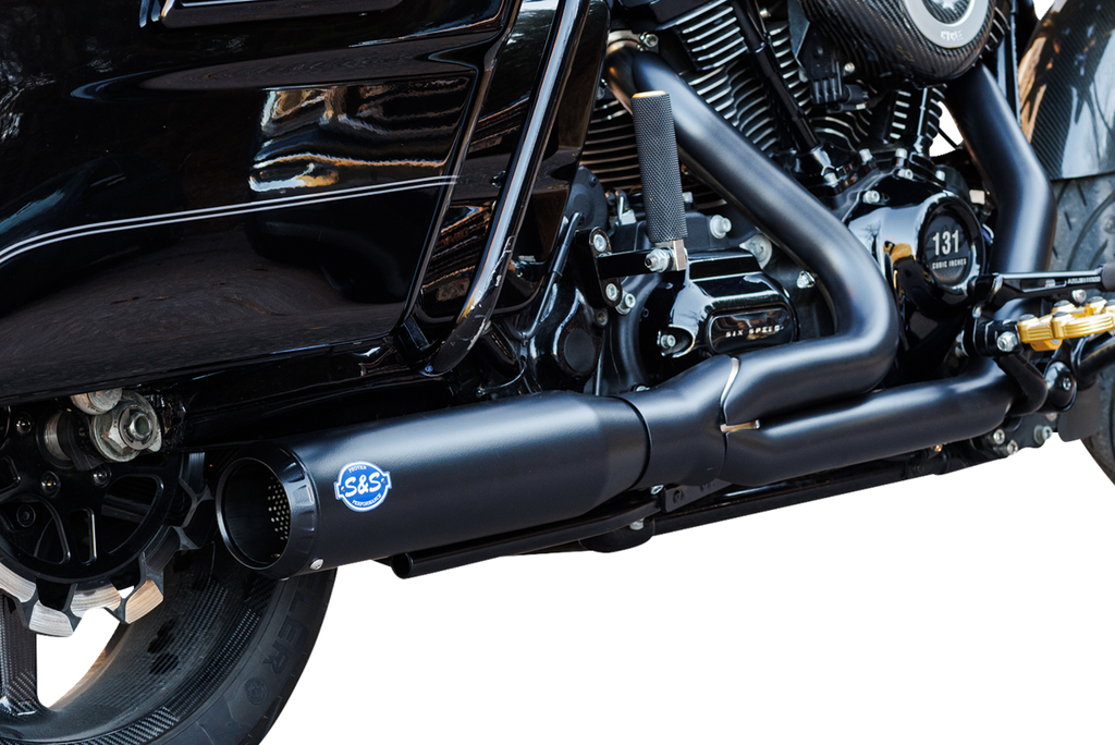 S&S CYCLE 2-into-1 Qualifier Exhaust System - 50-State - Black 550-1110 — image 3