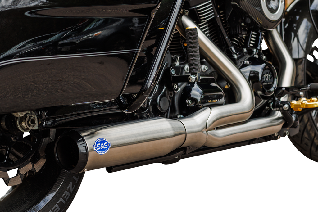 S&S CYCLE 2-into-1 Qualifier Exhaust System - 50-State - Black 550-1110 — image 4