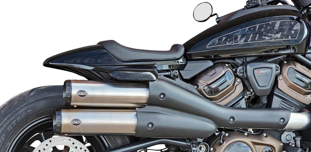 S&S CYCLE 4" Grand National Slip-On Mufflers - Stainless Steel - Sportster S 550-1111 — image 2