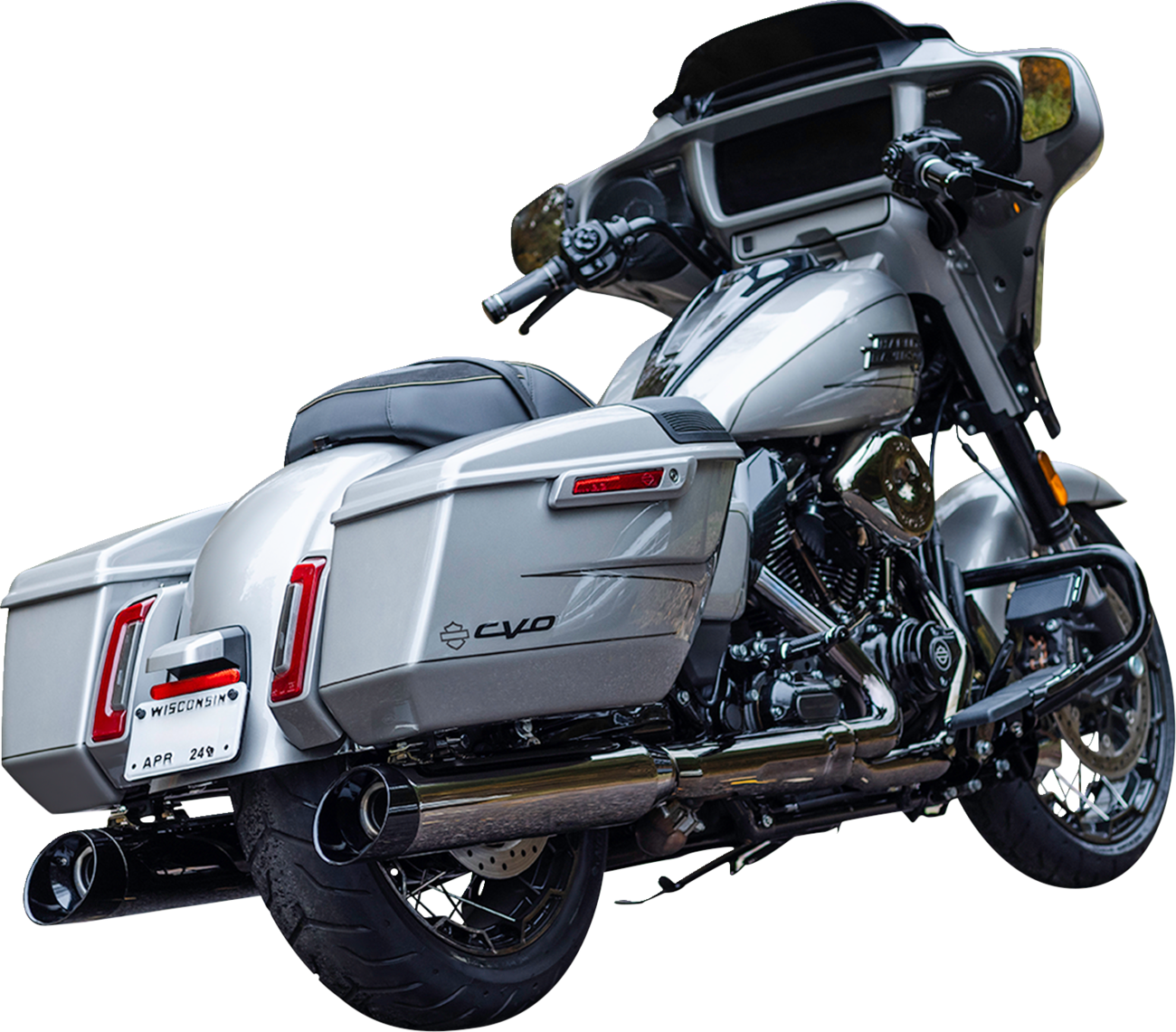 S&S CYCLE 4-1/2" MK45 Performance Slip-On Mufflers - Lava Chrome - 50-State 550-1113 — image 1