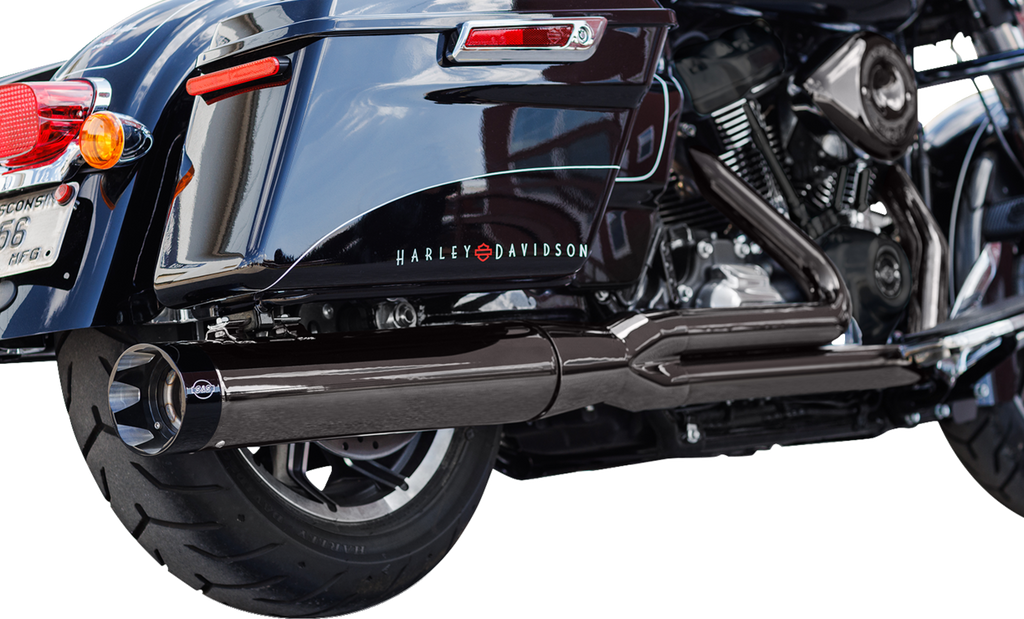 S&S CYCLE 2-into-1 Sidewinder® Exhaust System - Lava Chrome - 50-State - M8 550-1123 — image 1