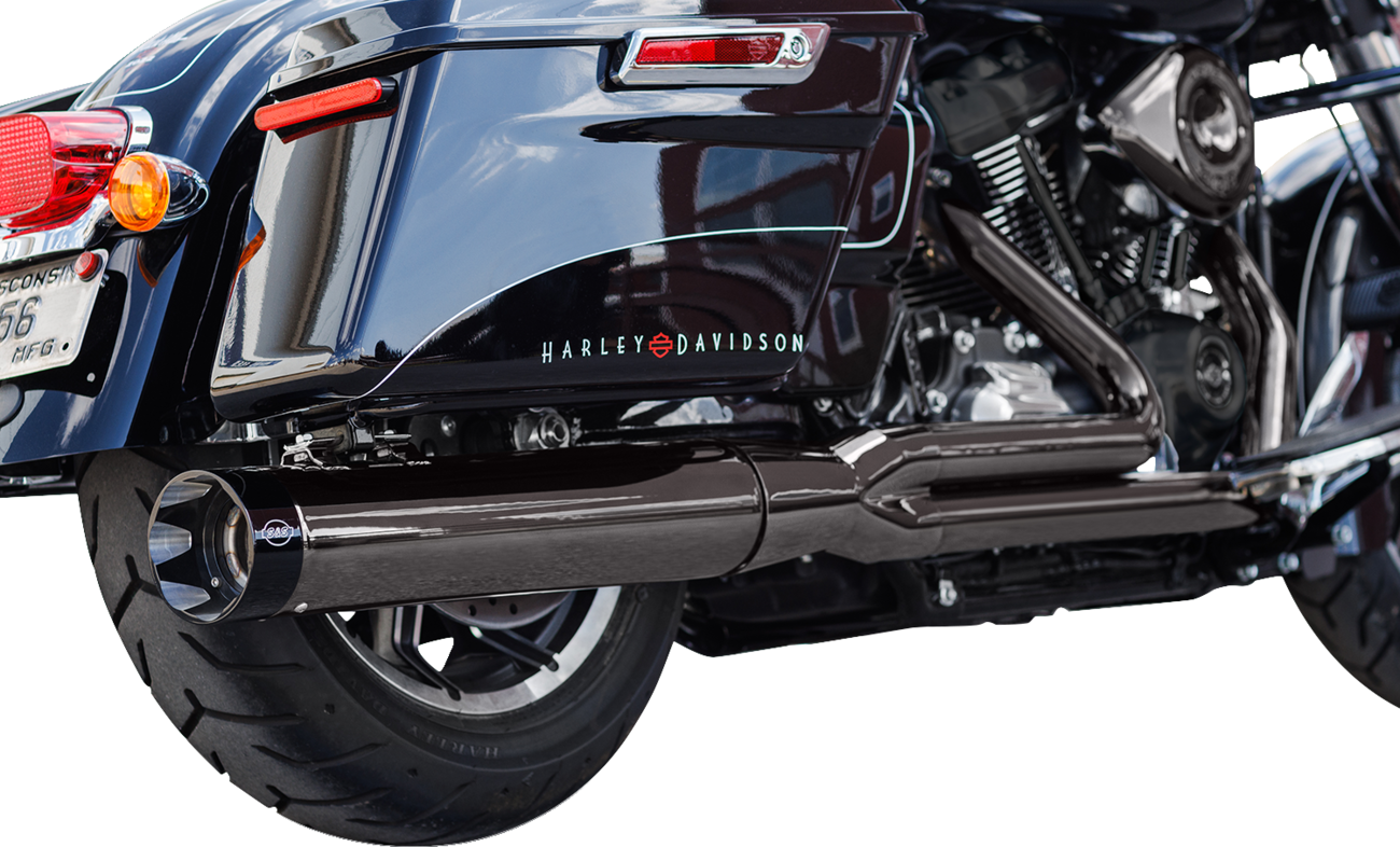 S&S CYCLE 2-into-1 Sidewinder® Exhaust System - Lava Chrome - 50-State - M8 550-1123 — image 1