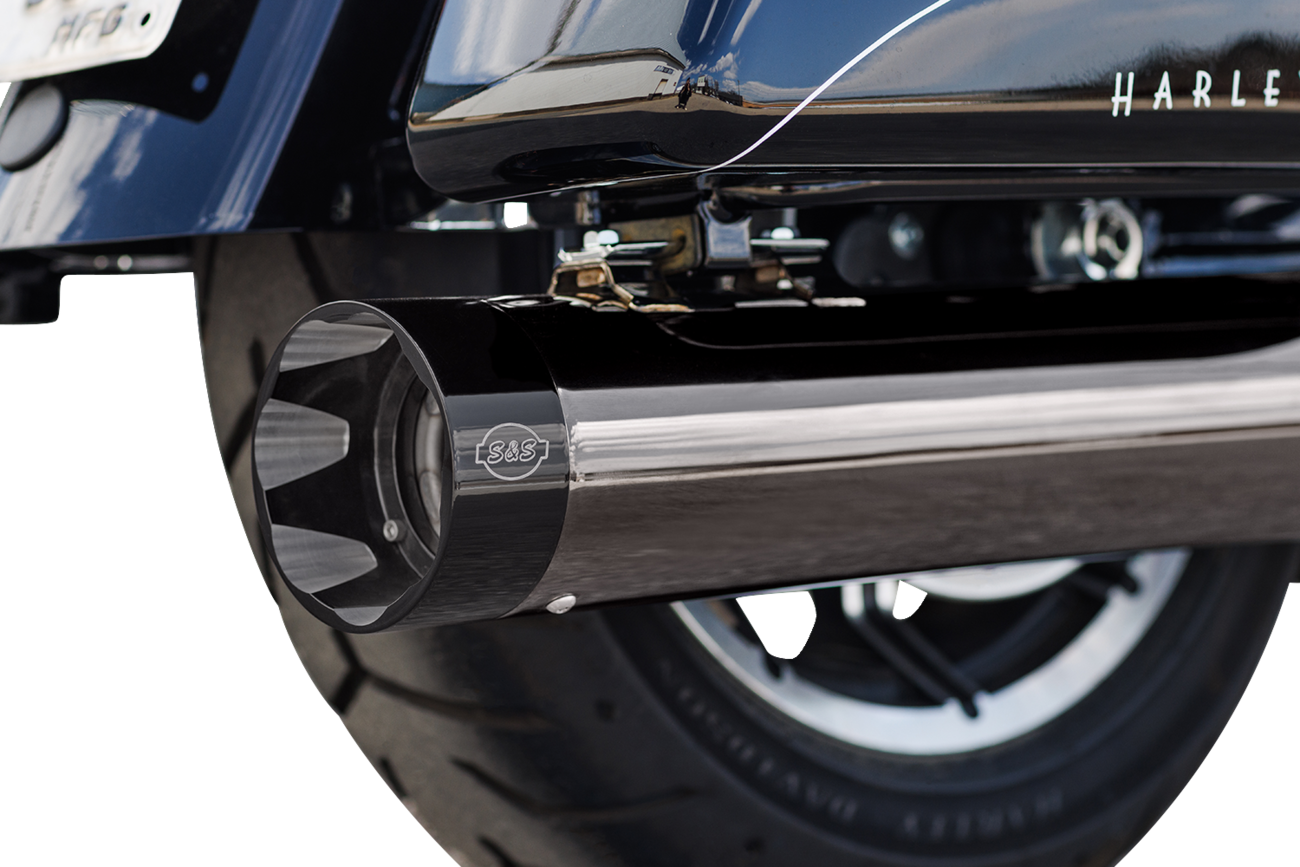 S&S CYCLE 2-into-1 Sidewinder® Exhaust System - Lava Chrome - 50-State - M8 550-1123 — image 3
