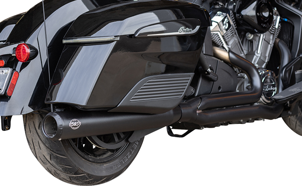 S&S CYCLE 2-into-1 Qualifier Exhaust System - Guardian Black - Race Only - Indian with PowerPlus 550-1131 — image 3