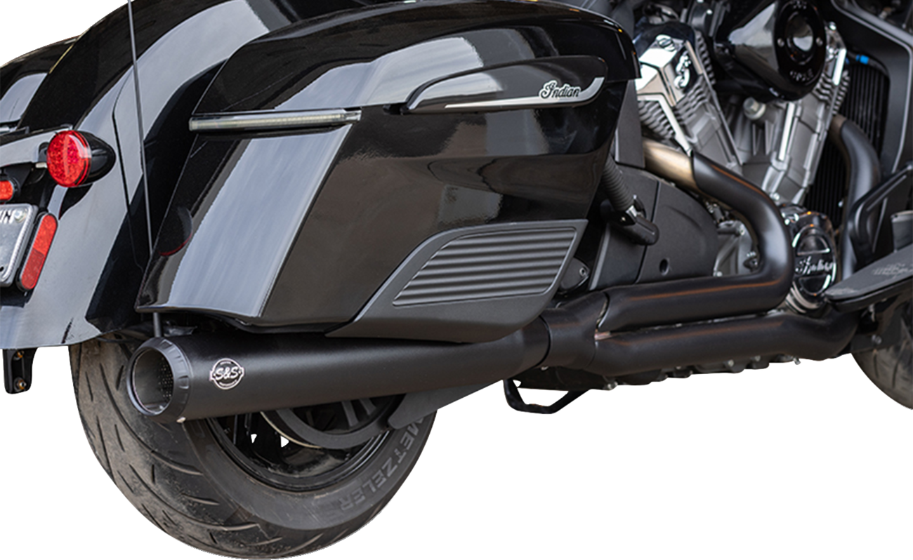 S&S CYCLE 2-into-1 Qualifier Exhaust System - Guardian Black - Race Only - Indian with PowerPlus 550-1131 — image 3