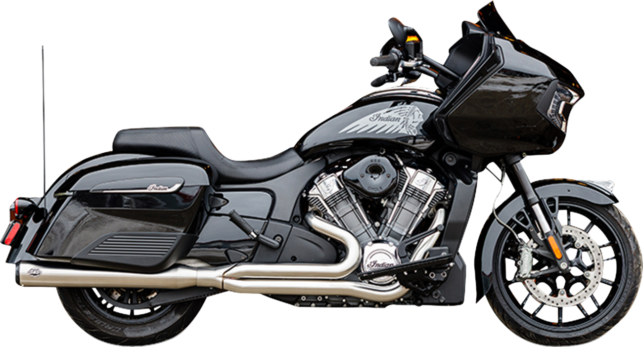 S&S CYCLE 2-into-1 Qualifier Exhaust System - Guardian Black - Race Only - Indian with PowerPlus 550-1131 — image 4