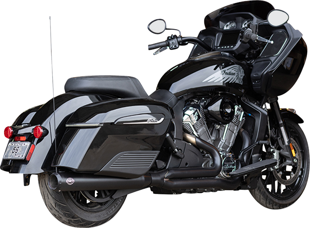 S&S CYCLE 2-into-1 Qualifier Exhaust System - Guardian Black - 49 State - Indian with PowerPlus 550-1133 — image 2