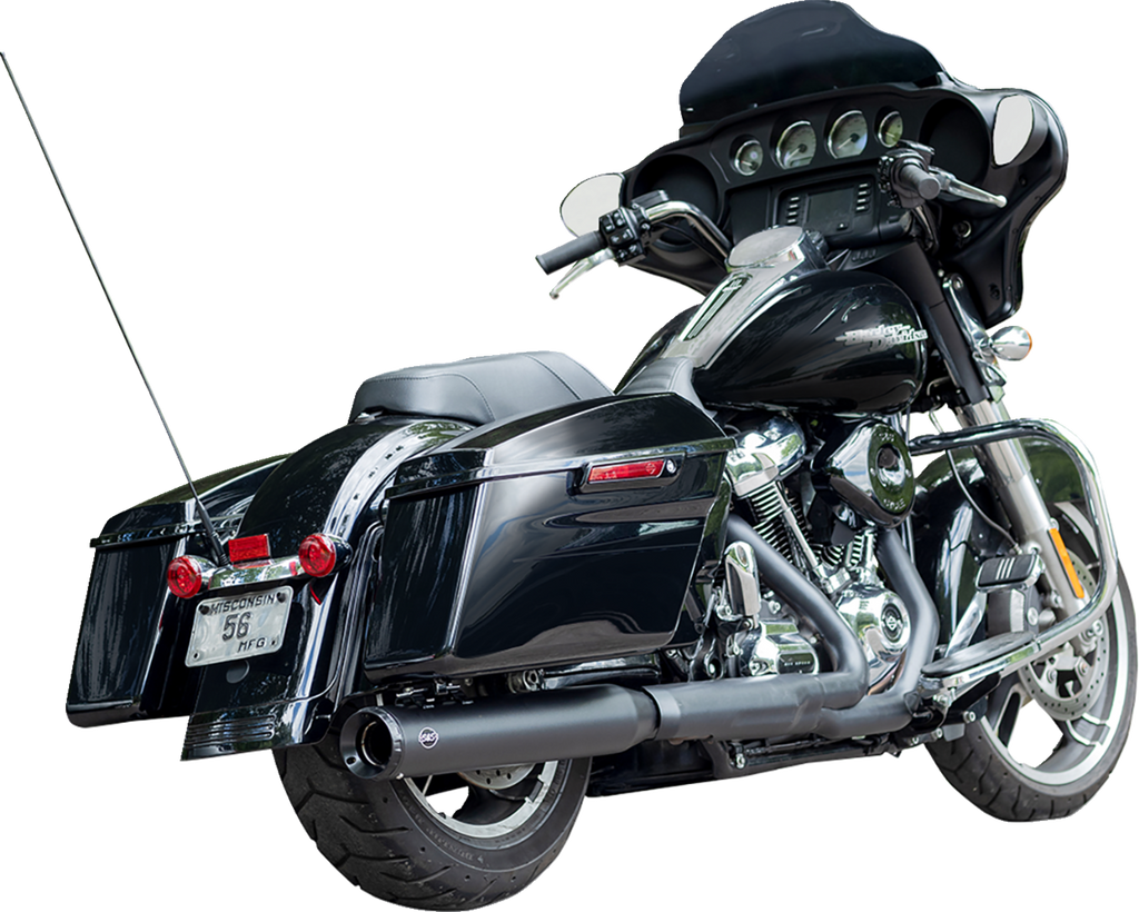 S&S CYCLE 2-into-1 Swindler Exhaust Conversion Kit - 4" - Black - M8 Touring 550-1139 — image 1