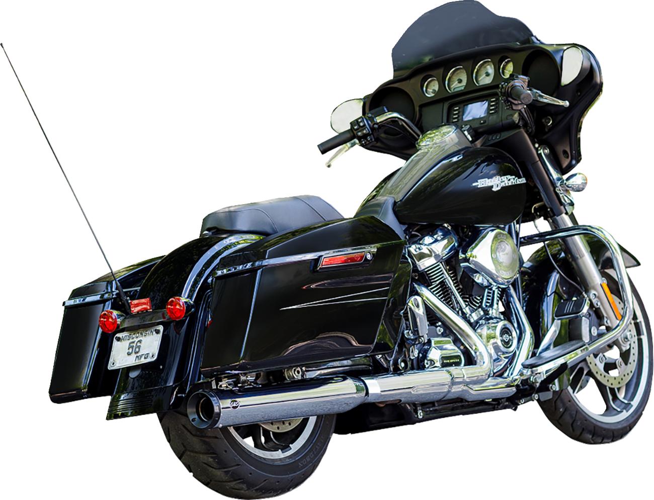 S&S CYCLE 2-into-1 Swindler Exhaust Conversion Kit - 4" - Chrome - M8 Touring 550-1140 — image 1