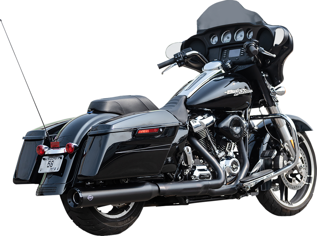 S&S CYCLE 2-into-1 Swindler Exhaust Conversion Kit - 4-1/2" - Black - M8 Touring 550-1141 — image 1