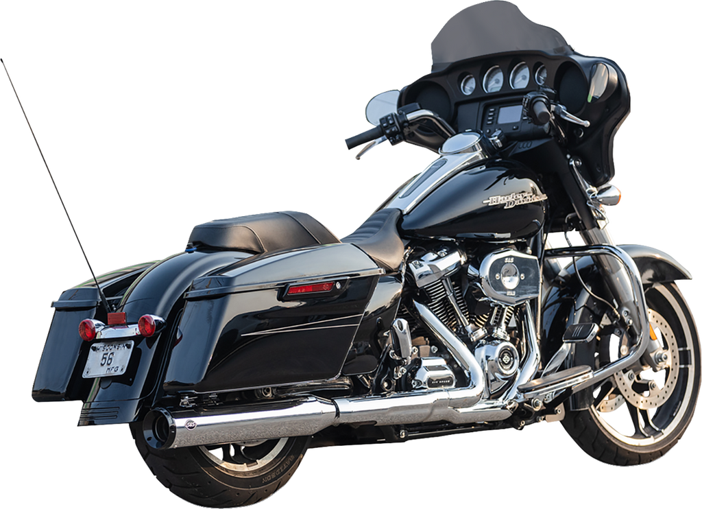 S&S CYCLE 2-into-1 Swindler Exhaust Conversion Kit - 4-1/2" - Chrome - M8 Touring 550-1142 — image 1