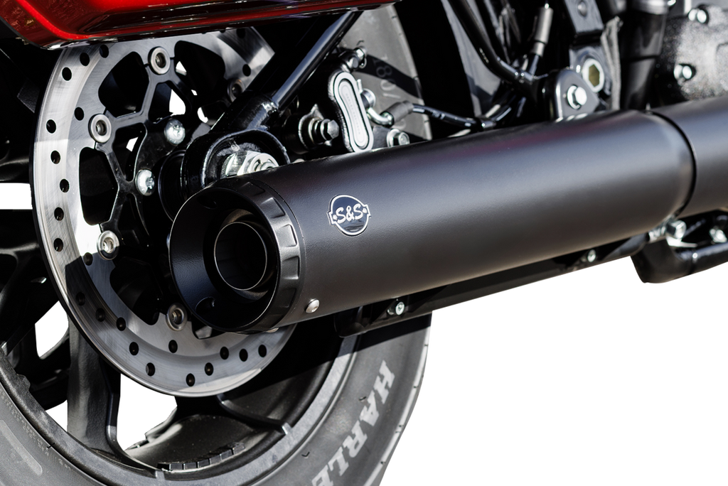 S&S CYCLE Grand National Slip-On Muffler - 50 State - 4" Black - M8 Softail 550-1159 — image 2