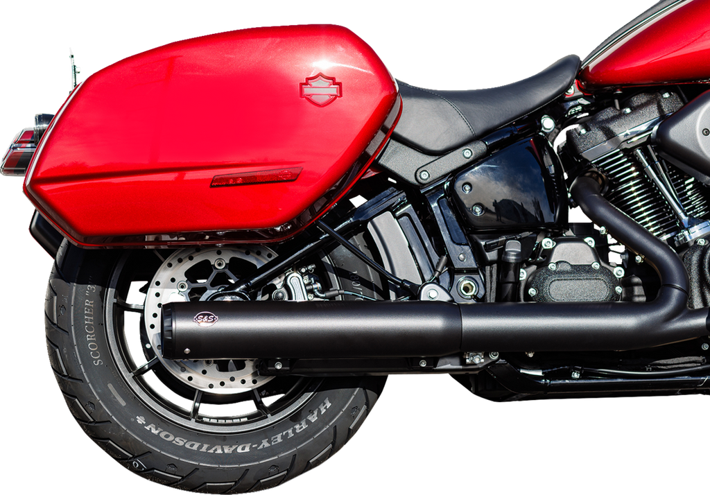 S&S CYCLE Grand National Slip-On Muffler - 50 State - 4" Black - M8 Softail 550-1159 — image 4