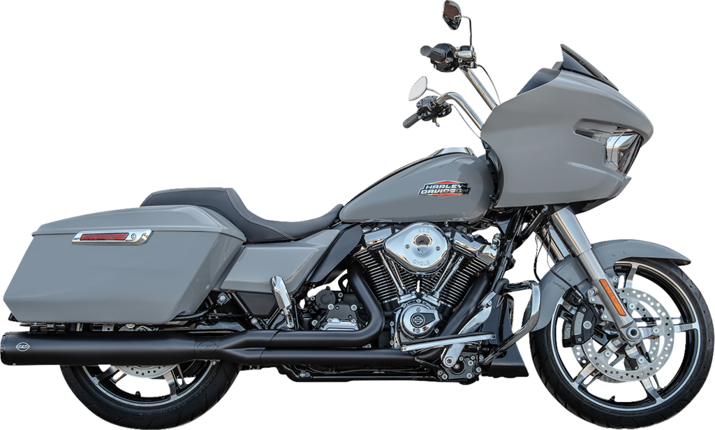 S&S CYCLE 2-into-1 GNX Exhaust System - Race Only - Guardian Black - Touring 550-1167 — image 1