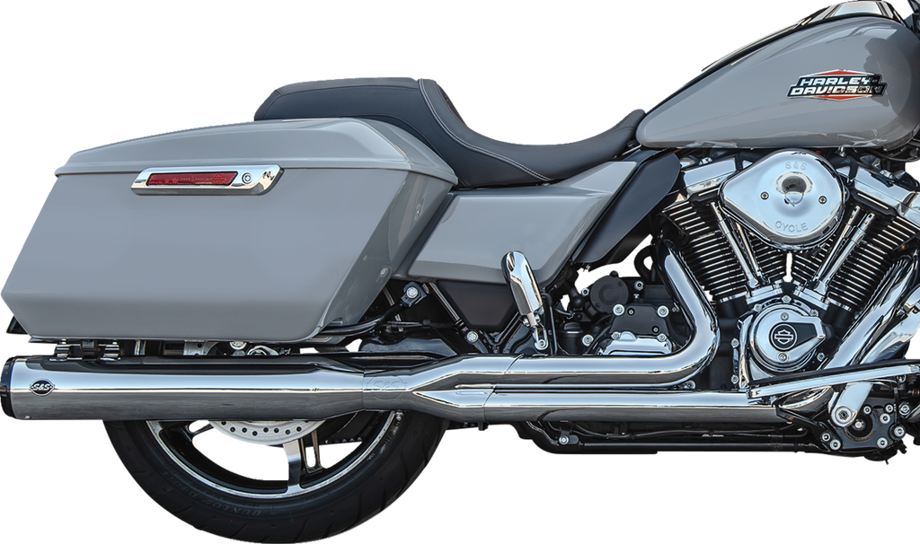 S&S CYCLE 2-into-1 GNX Exhaust System - Race Only - Chrome - Touring 550-1168 — image 2