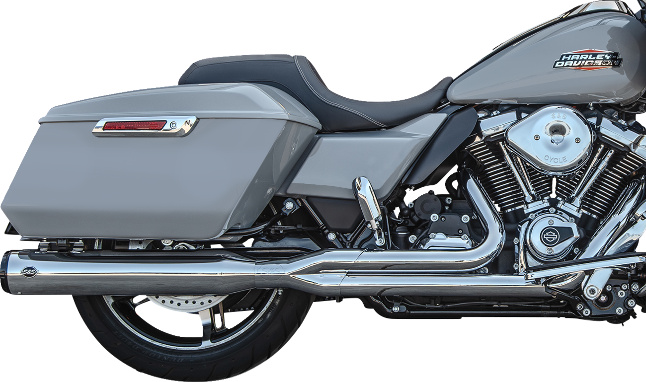 S&S CYCLE 2-into-1 GNX Exhaust System - Race Only - Chrome - Touring 550-1168 — image 2