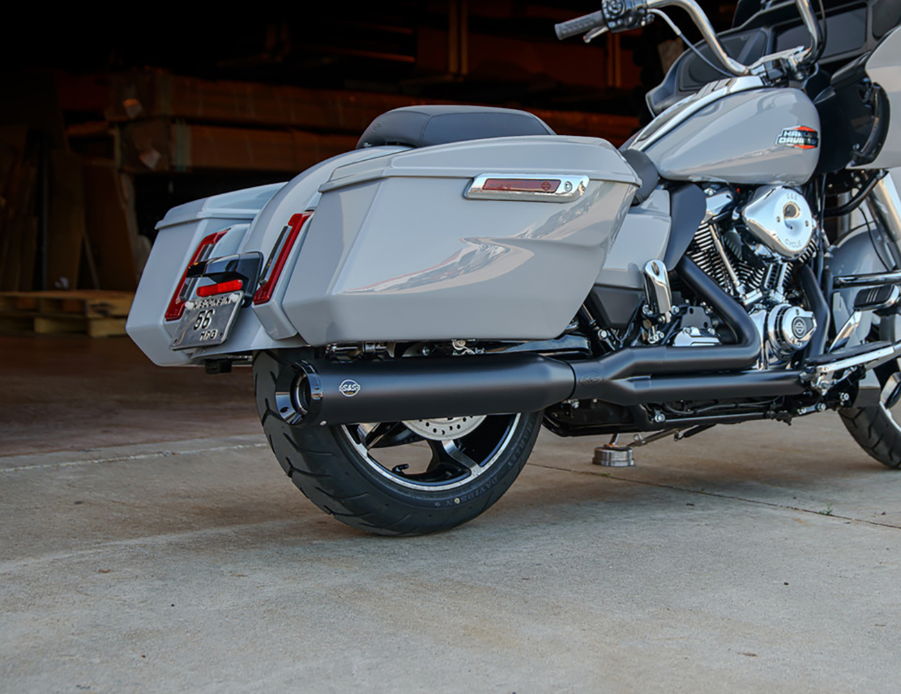 S&S CYCLE 2-into-1 GNX Exhaust System - 49-State - Guardian Black - M8 Touring 550-1169 — image 1