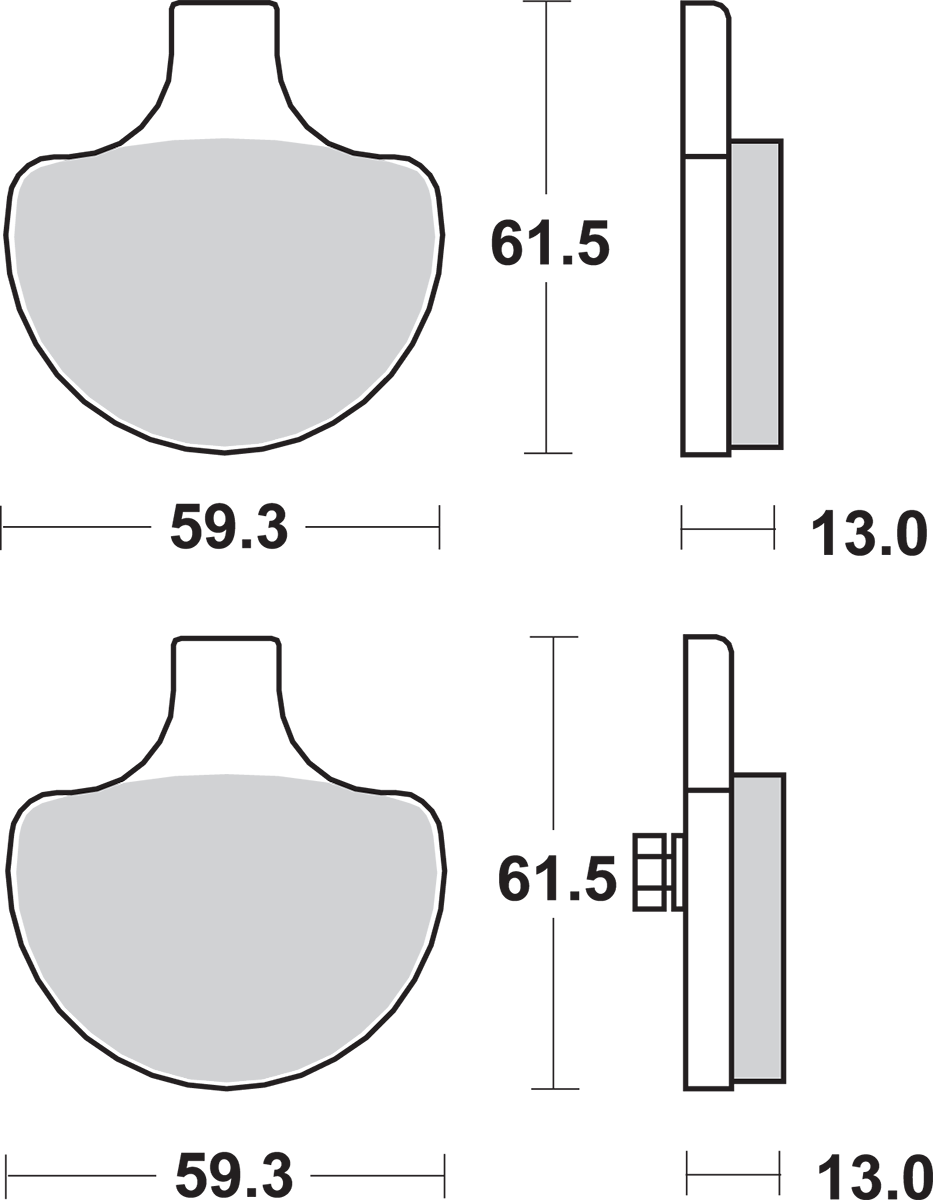 SBS Sintered Brake Pads - Harley-Davidson 579H.HS — image 2