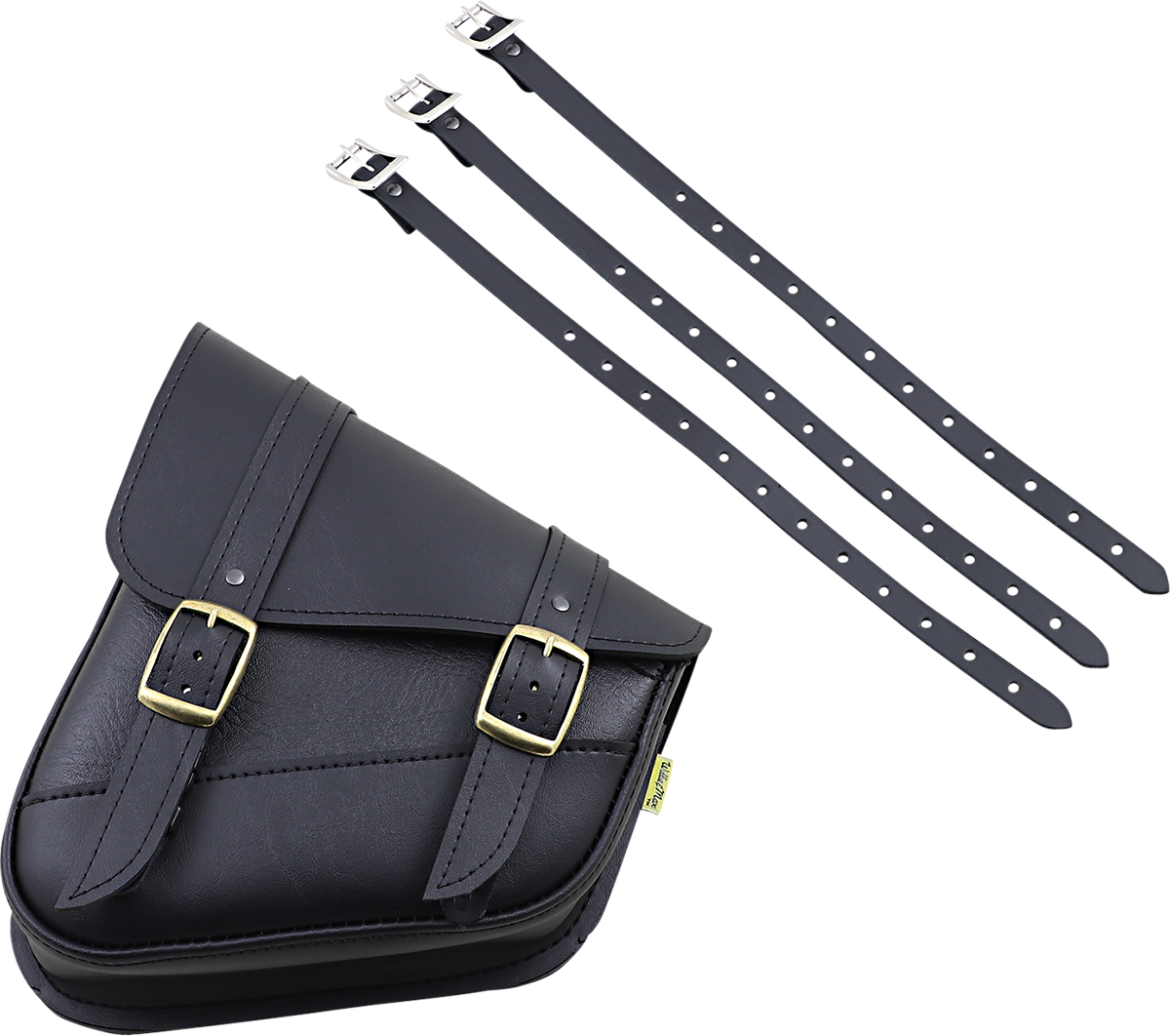 WILLIE & MAX LUGGAGE Softail Swing Arm Bag - Black - Triangulated 59776-08 — image 2