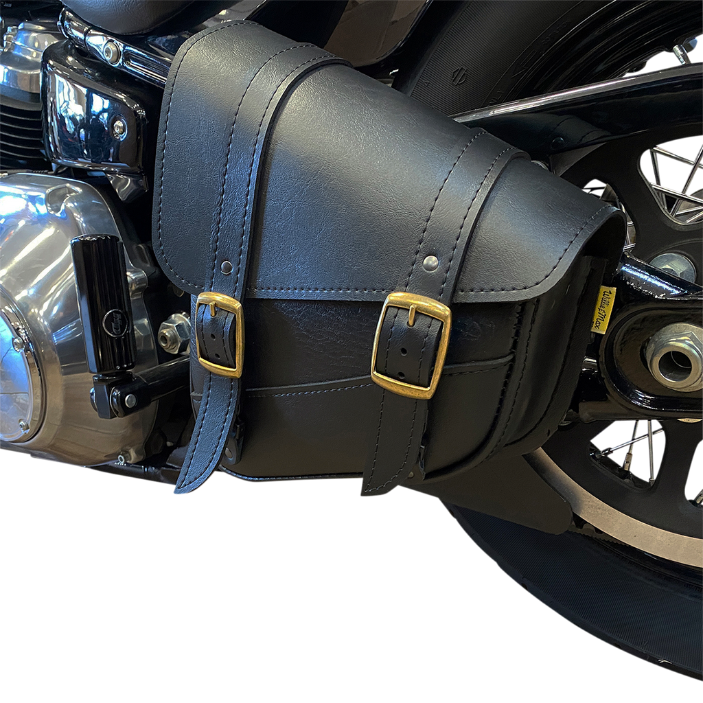 WILLIE & MAX LUGGAGE Softail Swing Arm Bag - Black - Triangulated 59776-08 — image 3
