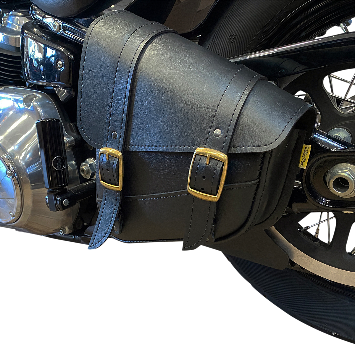 WILLIE & MAX LUGGAGE Softail Swing Arm Bag - Black - Triangulated 59776-08 — image 3