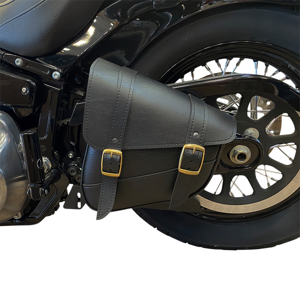WILLIE & MAX LUGGAGE Softail Swing Arm Bag - Black - Triangulated 59776-08 — image 4