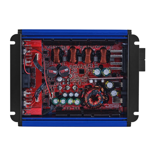 DS18 FRP-1.2K4/BL Compact 4-Channel Full-Range Class-D Amplifier | 1200W RMS - Blue — image 2