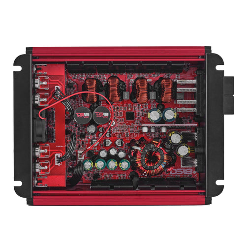 DS18 FRP-1.2K4/RD Compact 4-Channel Full-Range Class-D Amplifier | 1200W RMS - Red — image 2