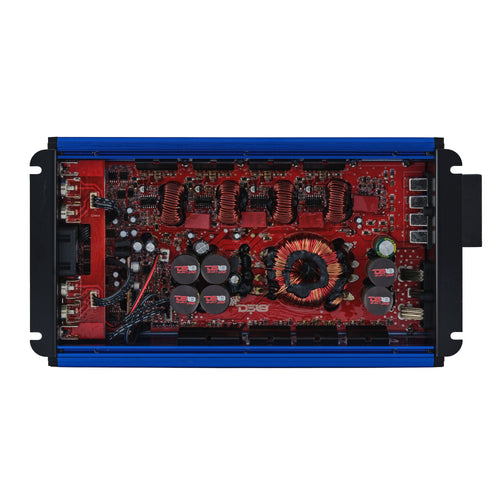 DS18 FRP-2.4K4/BL Compact 4-Channel Full-Range Class-D Amplifier | 2400W RMS - Blue — image 2