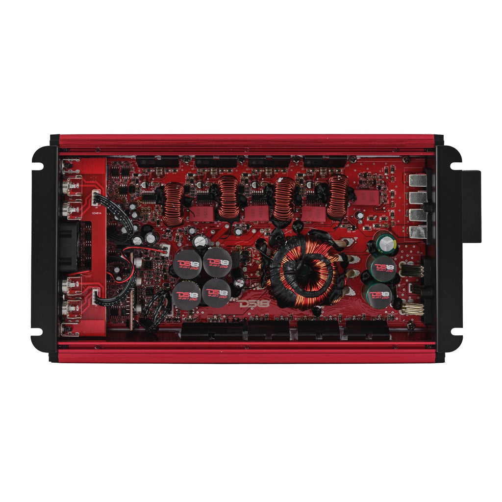 DS18 FRP-2.4K4/RD Compact 4-Channel Full-Range Class-D Amplifier | 2400W RMS - Red — image 2