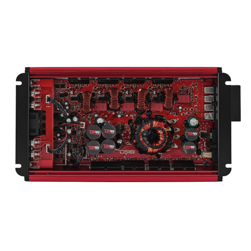DS18 FRP-2.4K4/RD Compact 4-Channel Full-Range Class-D Amplifier | 2400W RMS - Red — image 2