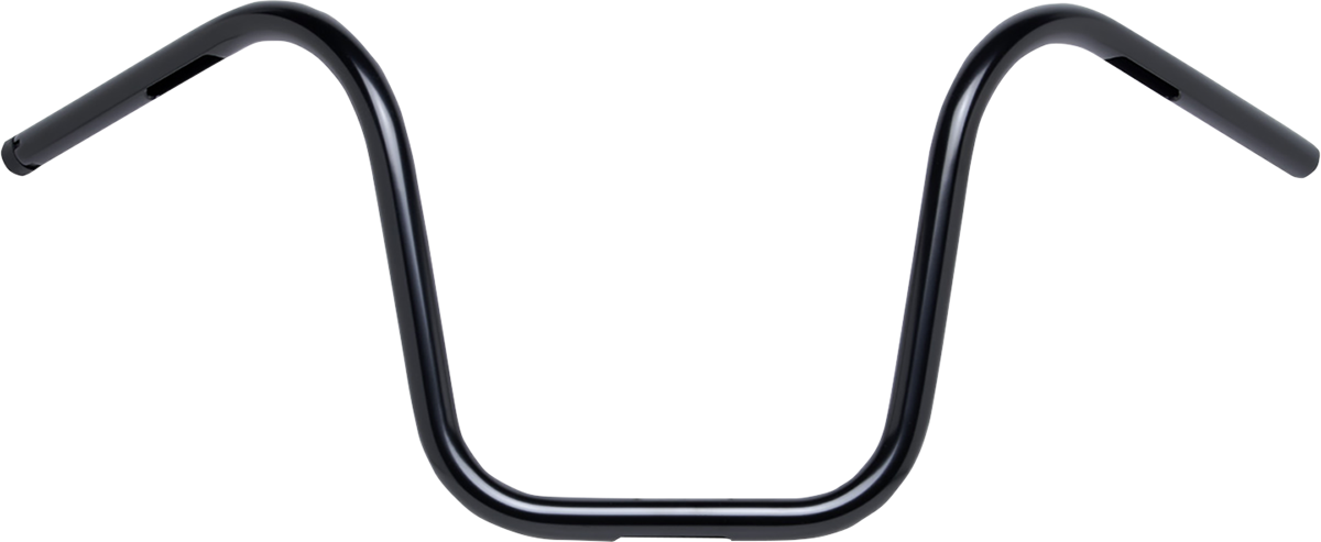 BILTWELL 1" Handlebar w/ TBW Plugs - Ape Hanger - Black 6004-2017 — image 1