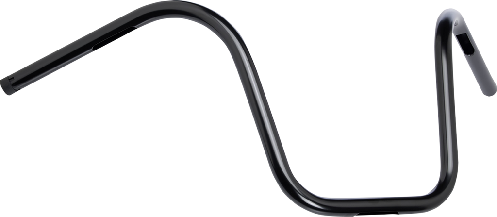 BILTWELL 1" Handlebar w/ TBW Plugs - Ape Hanger - Black 6004-2017 — image 2