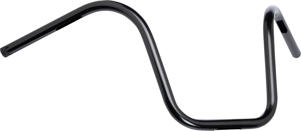 BILTWELL 1" Handlebar w/ TBW Plugs - Ape Hanger - Black 6004-2017 — image 2