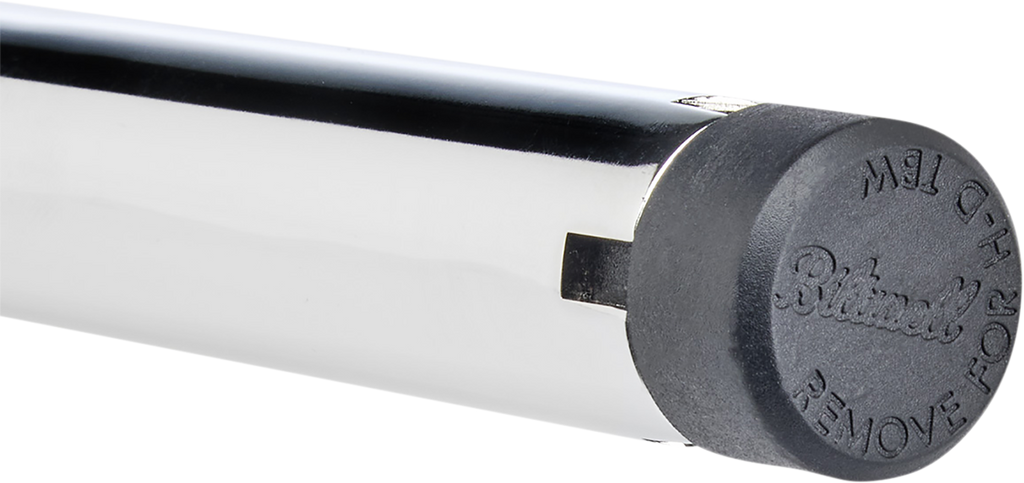 BILTWELL 1" Handlebar w/ TBW Plugs - Tracker - Chrome 6007-1057 — image 2