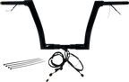 FAT BAGGERS INC. EZ Install Wired 1-1/2" Flat Top Handlebar Kit - 12" - Black 601312-B — image 1