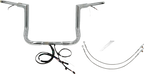 FAT BAGGERS INC. EZ Install Wired 1-1/2" Flat Top Handlebar Kit - 14" - Chrome 601314 — image 2