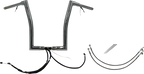 FAT BAGGERS INC. EZ Install Wired 1-1/2" Flat Top Handlebar Kit - 16" - Chrome 601316 — image 1