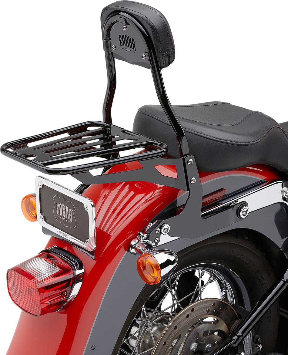 COBRA Backrest Kit - 14" - Black - Softail 602-2002B — image 3