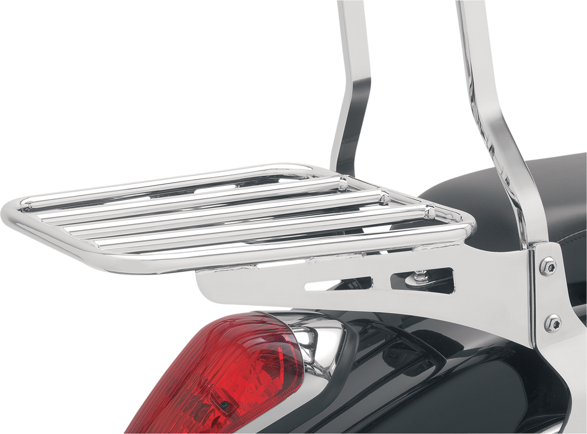 COBRA Sissy Bar Luggage Rack - Chrome - Tubular 602-3501 — image 2