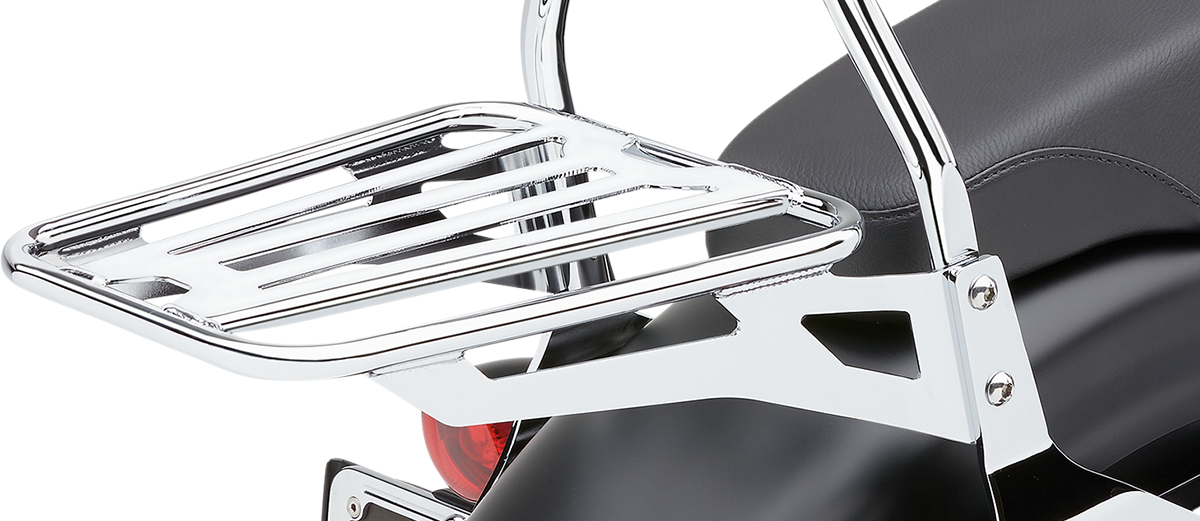 COBRA Sissy Bar Luggage Rack - Chrome - Tubular 602-3502 — image 2