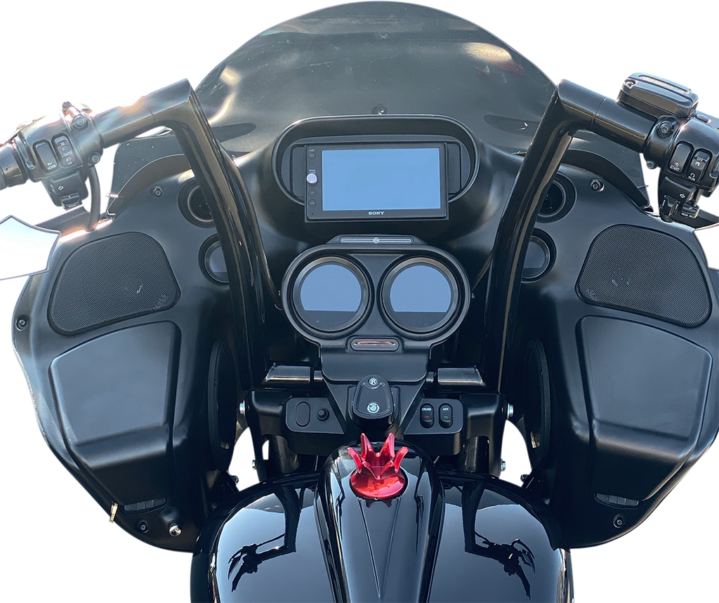 FAT BAGGERS INC. 1-1/2" EZ Install Flat Top Handlebar - 16" - Black 607016-B — image 2