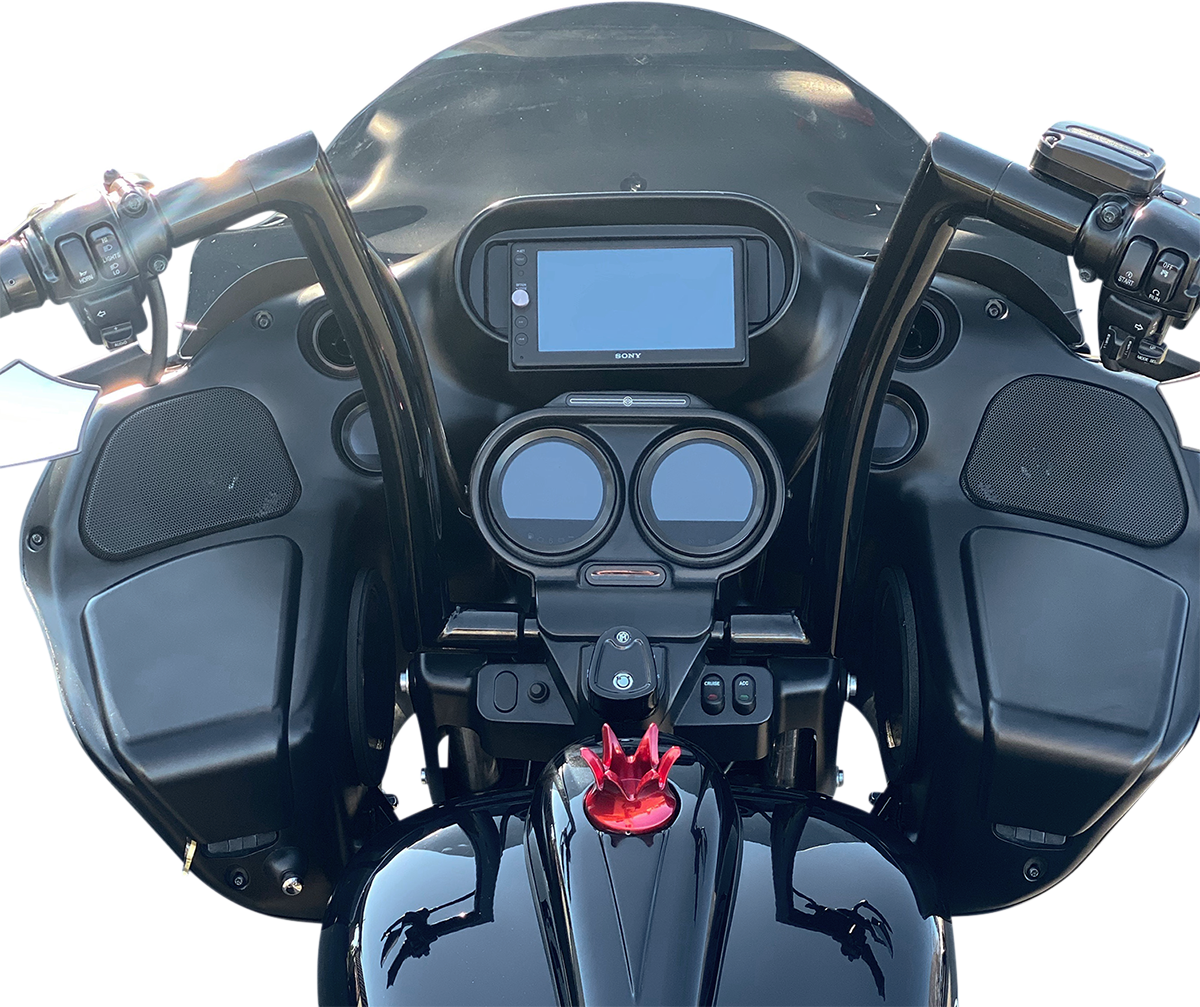 FAT BAGGERS INC. 1-1/2" EZ Install Flat Top Handlebar - 16" - Black 607016-B — image 2